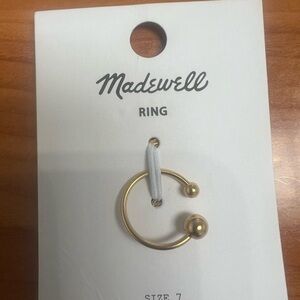Madewell Gold Bar Ring